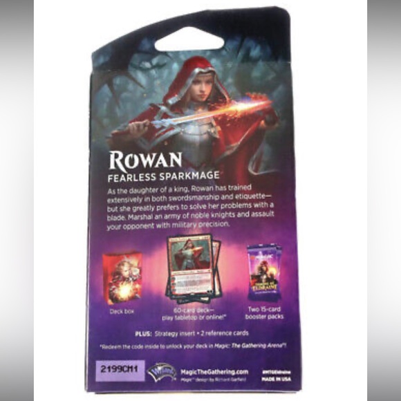 Magic the Gathering MTG Throne of Eldraine Rowan Planeswalker Game Deck Sealed - Picture 2 of 8